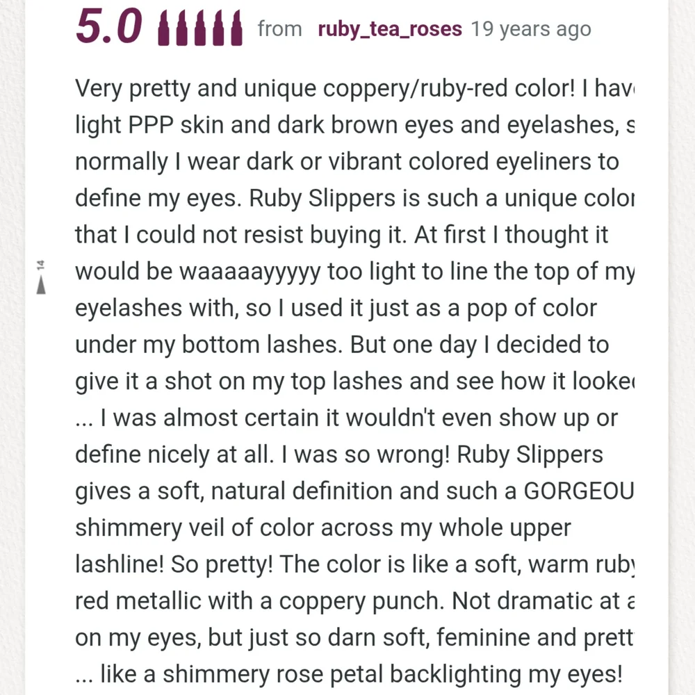 TOO FACED Foiled Metallic Eye Liner - Ruby Slippers